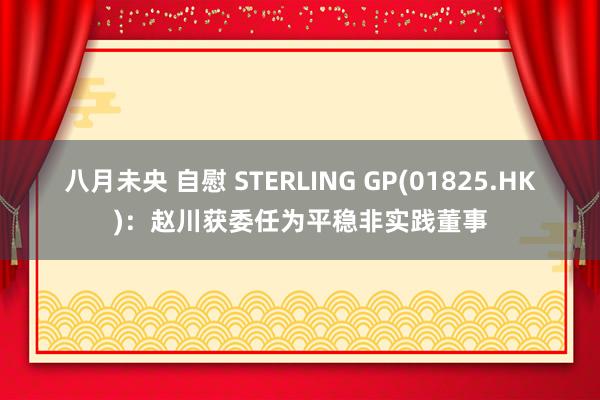 八月未央 自慰 STERLING GP(01825.HK)：赵川获委任为平稳非实践董事