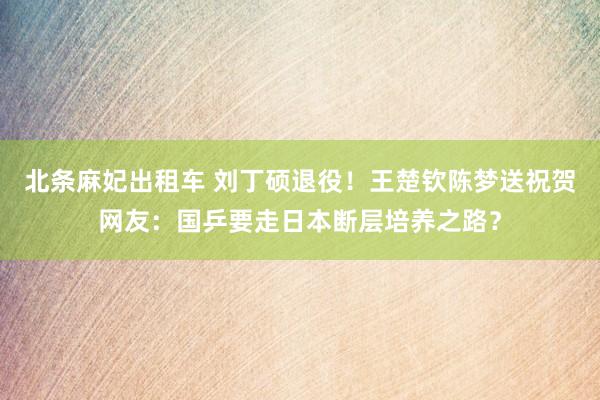 北条麻妃出租车 刘丁硕退役！王楚钦陈梦送祝贺网友：国乒要走日本断层培养之路？