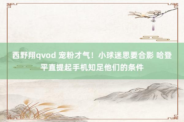 西野翔qvod 宠粉才气！小球迷思要合影 哈登平直提起手机知足他们的条件