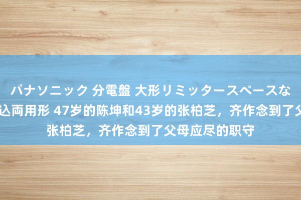 パナソニック 分電盤 大形リミッタースペースなし 露出・半埋込両用形 47岁的陈坤和43岁的张柏芝，齐作念到了父母应尽的职守