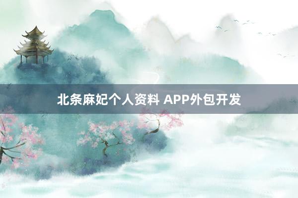 北条麻妃个人资料 APP外包开发