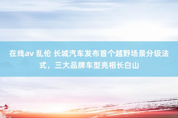 在线av 乱伦 长城汽车发布首个越野场景分级法式，三大品牌车型亮相长白山