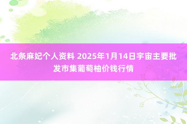 北条麻妃个人资料 2025年1月14日宇宙主要批发市集葡萄柚价钱行情